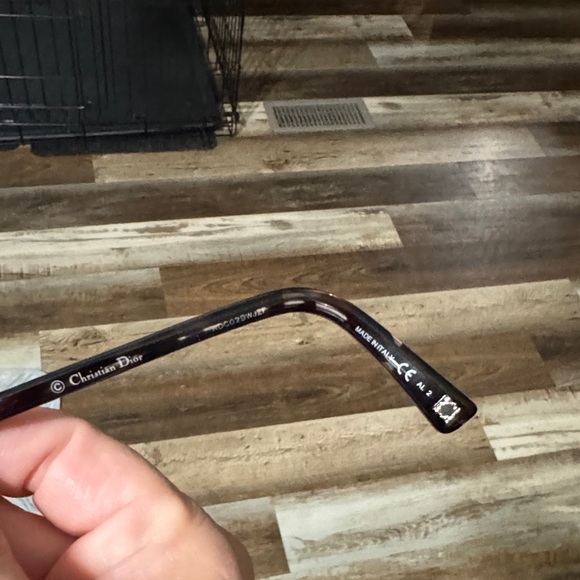 Dior Black and Silver Sunglasses